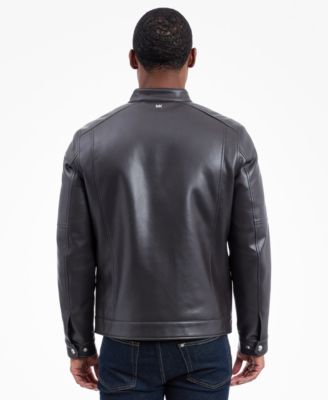 Men's Faux Leather Moto Jacket