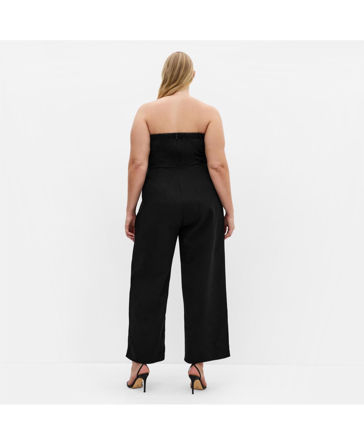 Женский комбинезон CITY CHIC Plus Size Alexi Strapless Jumpsuit, цвет: Чёрный — фото 2
