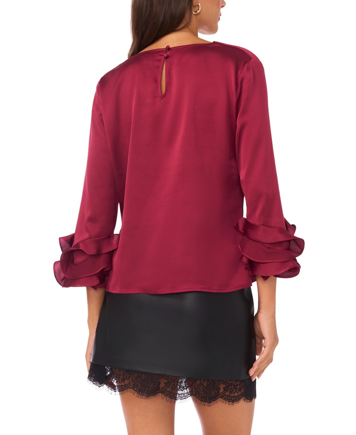 Vince Camuto Women's Cowl Neck Tiered Top