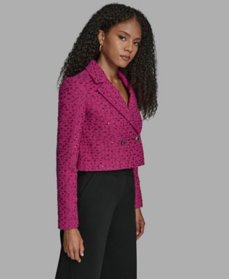 Women's Novelty Long Sleeve Cropped Jacket