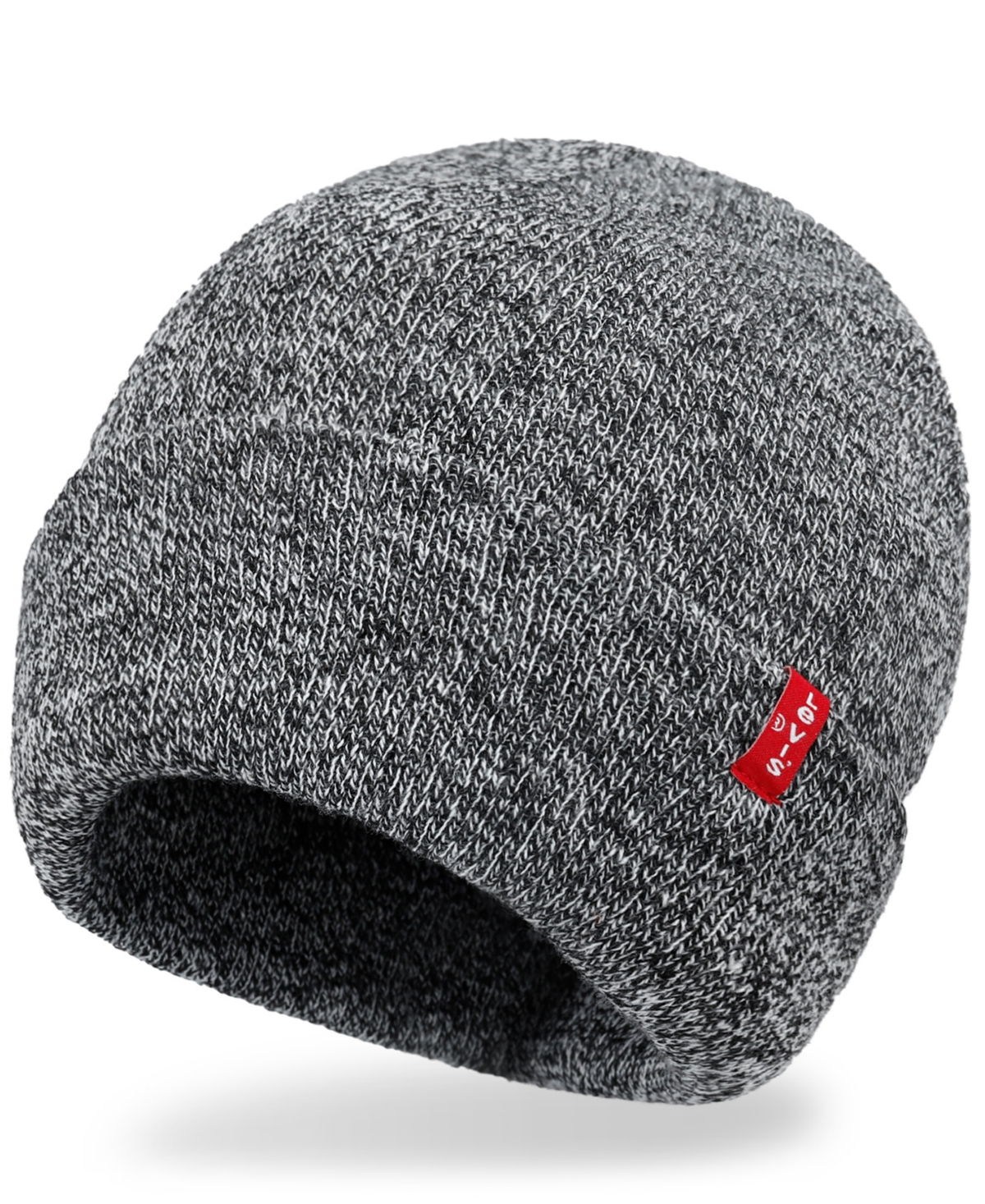 Levi's Men's Adjustable Fold Over Cuff Beanie In Gray