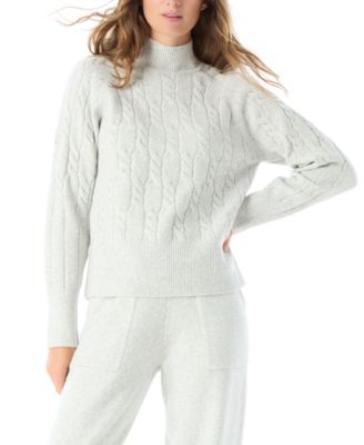 DO by Women's Coralina Cable Knit Mock Neck Sweater