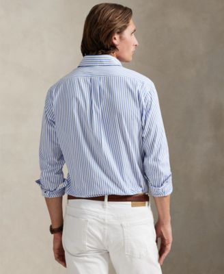 Men's Classic-Fit Striped Poplin Shirt
