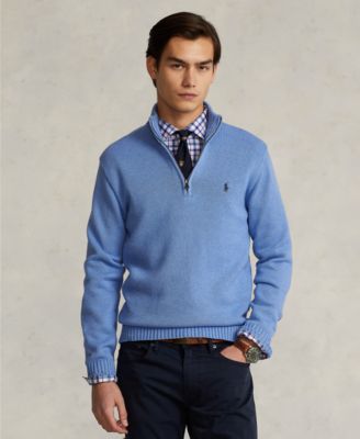 Cotton Quarter-zip Sweater