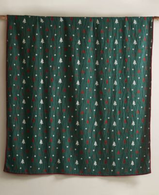 Winter Holiday Reversible 3-Pc. Coverlet Set, Queen