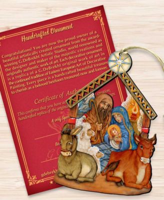Nativity Wooden Christmas Ornament