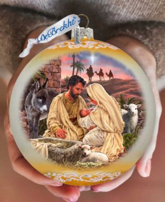 A Miracle Is Born LE Glass Holiday Ornament