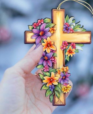 Serenity Cross Christmas Ornament