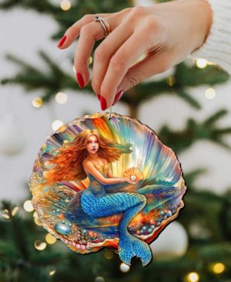 Mermaid in the Shell Christmas Ornament