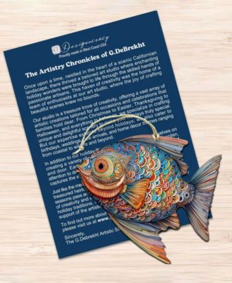 Colorful Fish Holiday Ornaments, Set of 3