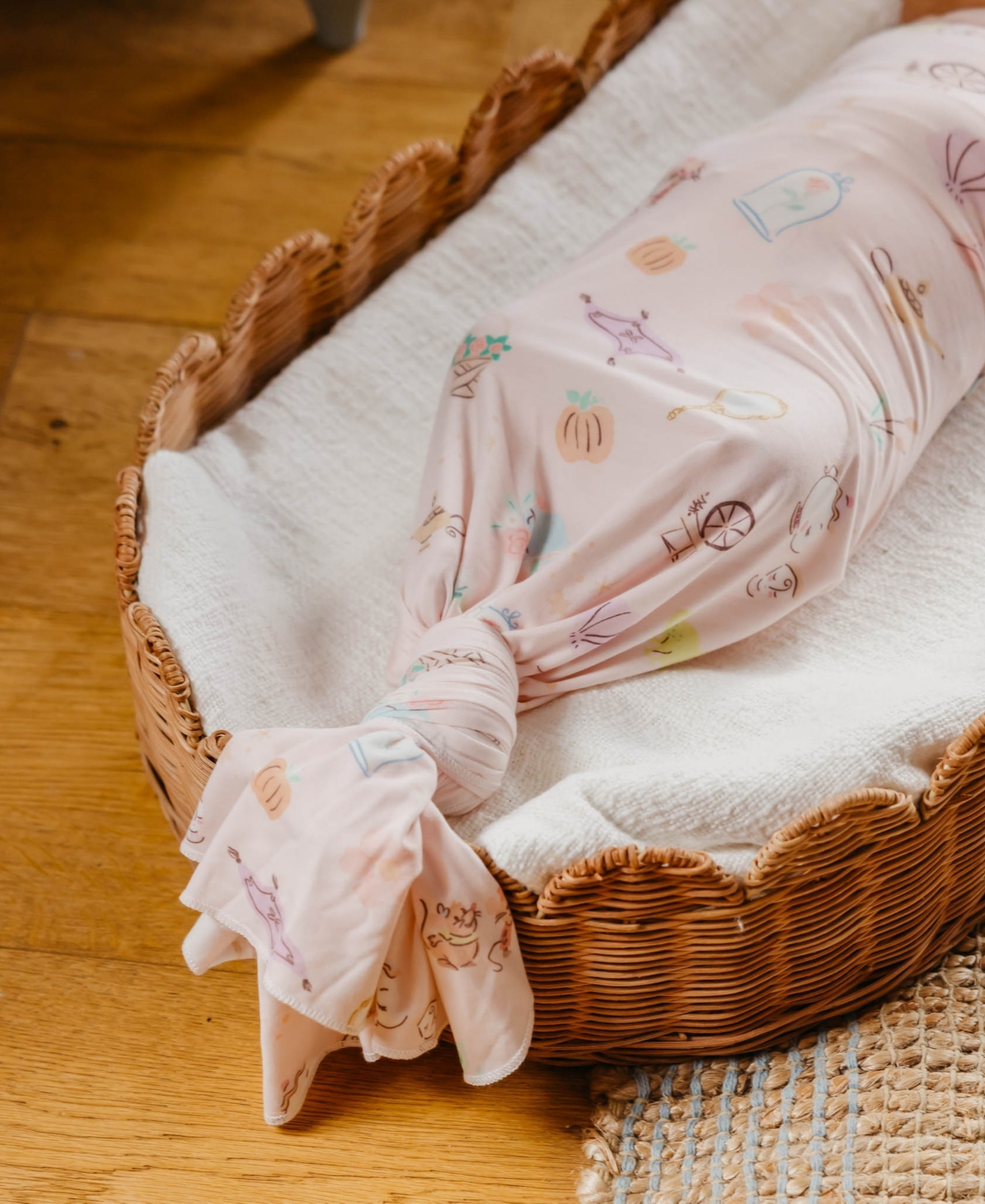 Copper Pearl Baby Girls Enchanted Friends Knit Blanket