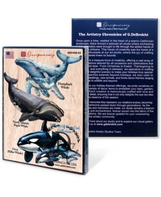 Ocean Life Christmas Ornaments, Set of 3