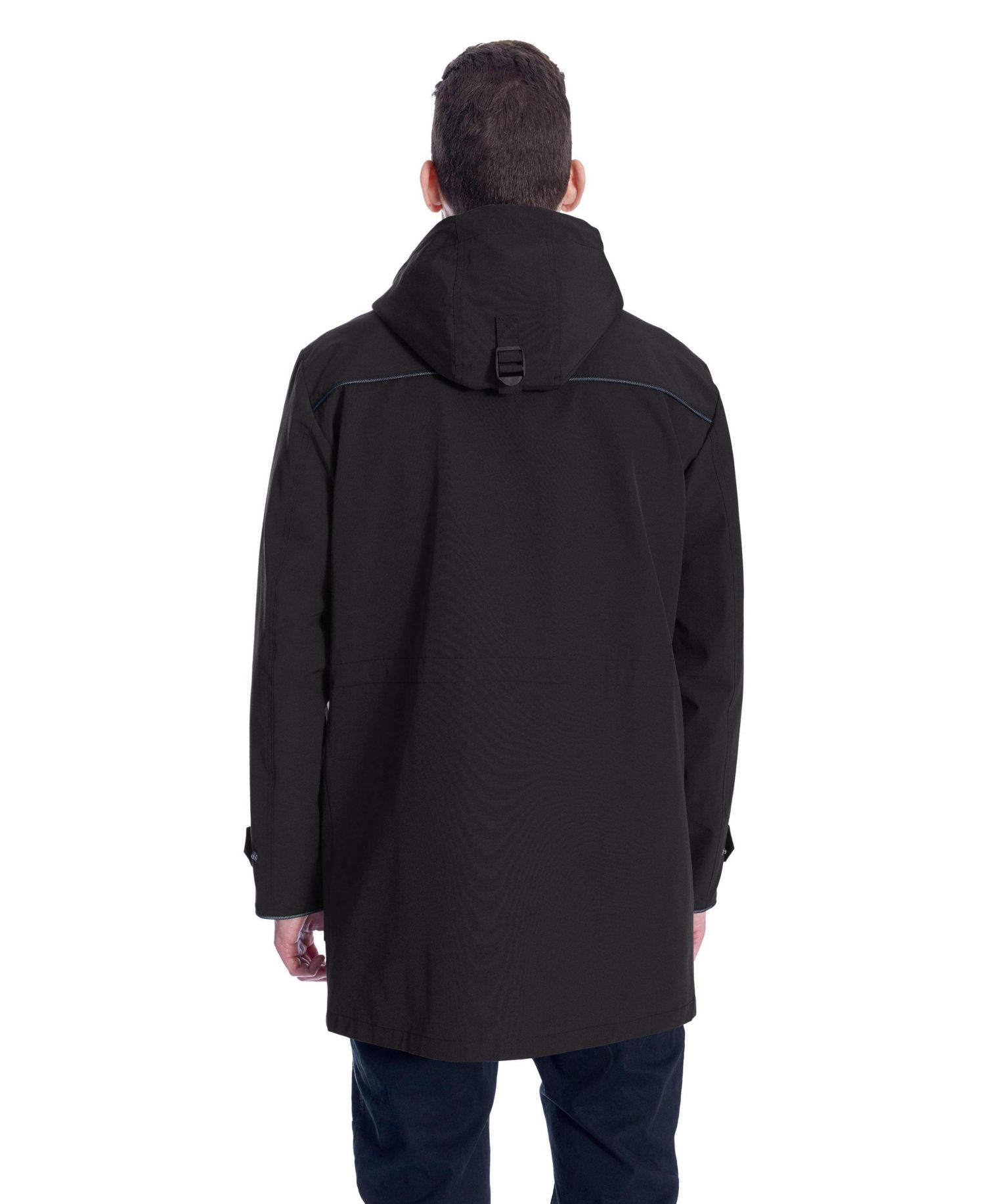 Men's Banks | Hooded Drawstring Raincoat