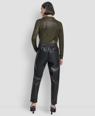 Women's Zipper Detail Pull-On Pant