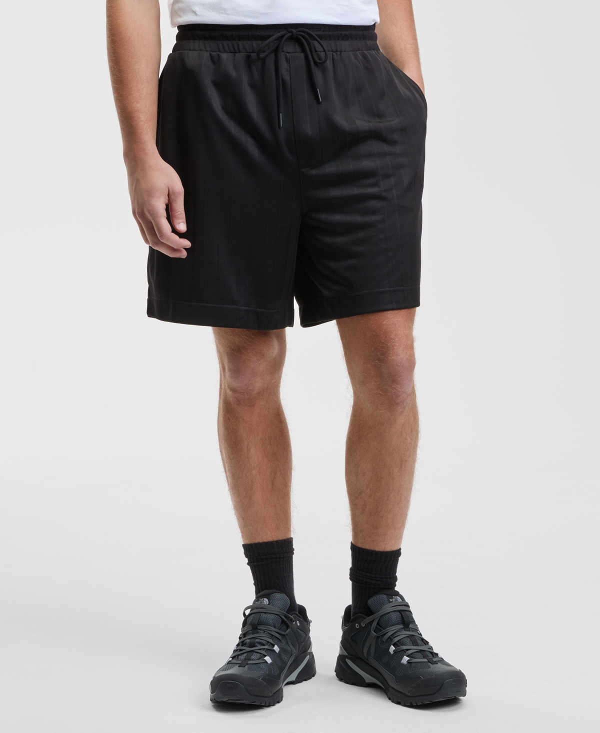 Mode of One Men's Tonal Striped Drawstring 7" Shorts, Macy's Exclusive