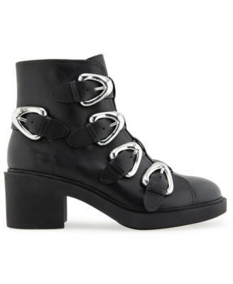 Women's Gavyn Block Heel Moto Booties