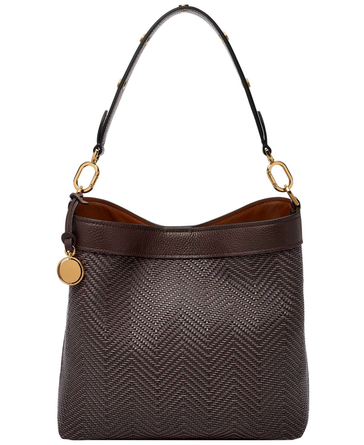 Fossil Jessie Bucket Shoulder Bag In Brown