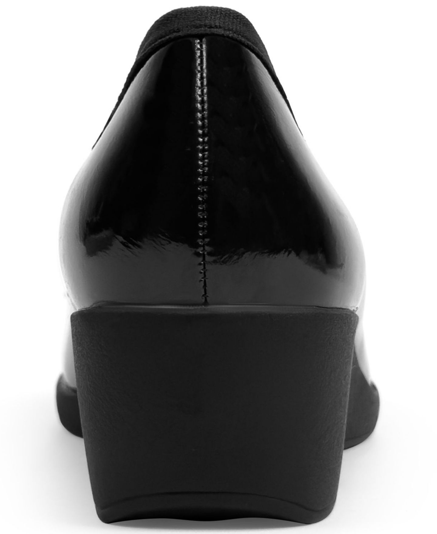 Женские туфли Aerosoles Tema Slip-On Wedge Pumps, цвет: Чёрный искусственная лаковая кожа — фото 3