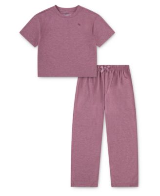 abercrombie kids - Girls 4-20 2-Piece Boxy T-Shirt and Matching Pants Set