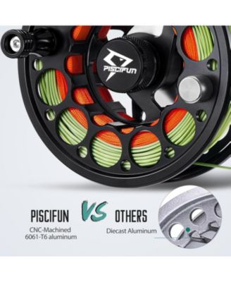 Sword Fly Fishing Reel with CNC Machined Aluminum Alloy Housing, 3/4, 5/6, 7/8, 9/10 Weights