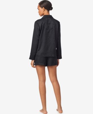 Women's Notch Collar and Short Pajama Set