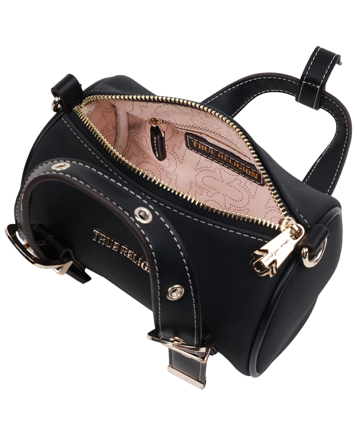 True Religion Metal Plaque Quilted Crossbody