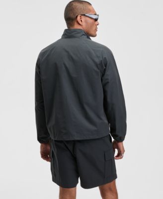 Men's Relaxed Fit Pieced Zip-Front Track Jacket, Macy's Exclusive
