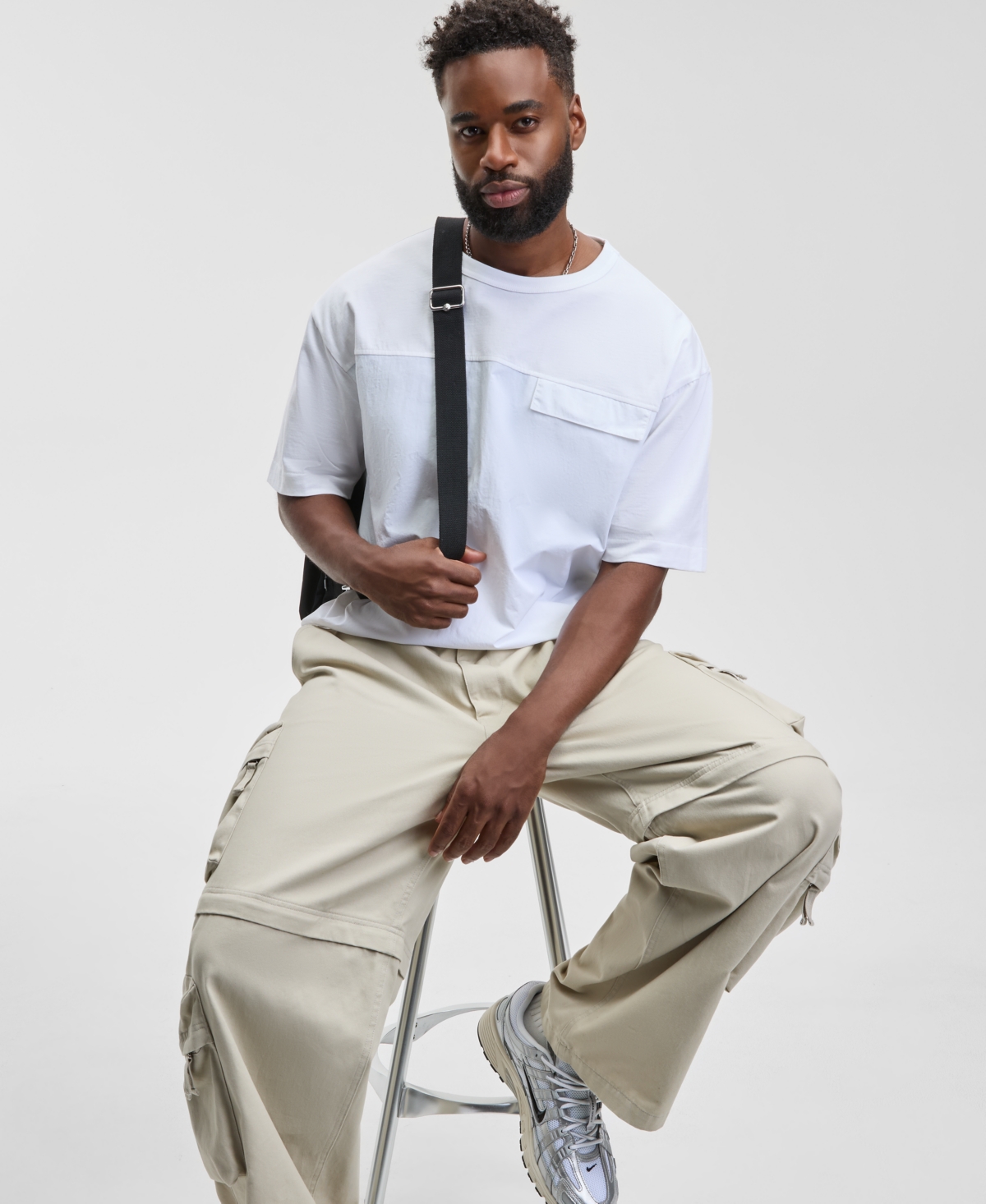 Mode of One Men's Relaxed Fit Short Sleeve Crewneck Pocket T-Shirt, Macy's Exclusive