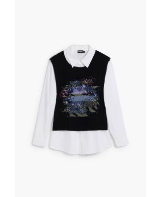 Women's 2-in-1 floral shirt