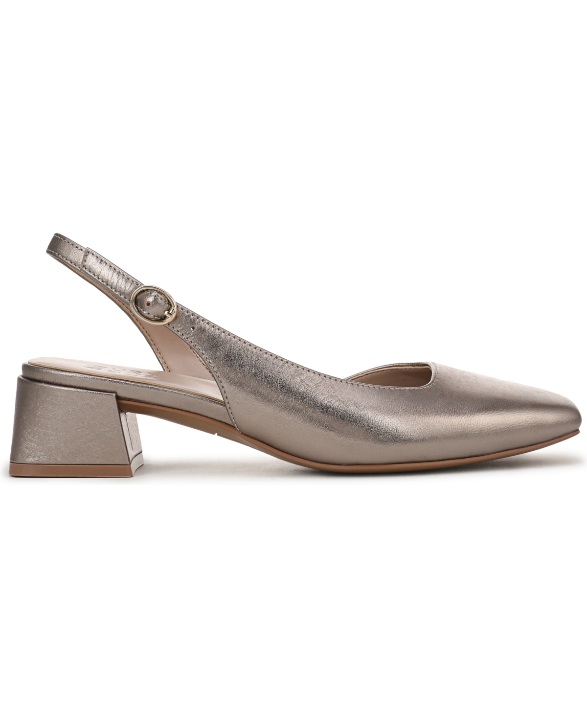 Naturalizer Jayla Mid-heel Square Toe Slingback Pumps In Animal Print