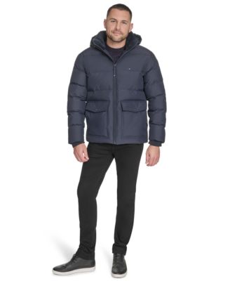 Men's Two Pocket Hooded Puffer Jacket