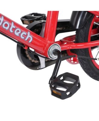 14 Inch Kids Bike with Glowing Training Wheels, Dual Brakes & High-Carbon Steel Frame | Gift for Girls and Boys Ages 3-7