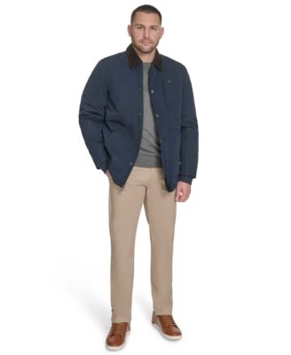 Men's Highland Barn Coat with Corduroy Collar