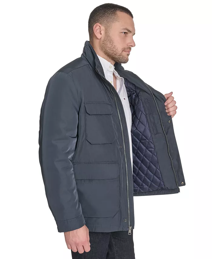 Men's Four Pocket Military-Inspired Field Jacket - thumbnail 5