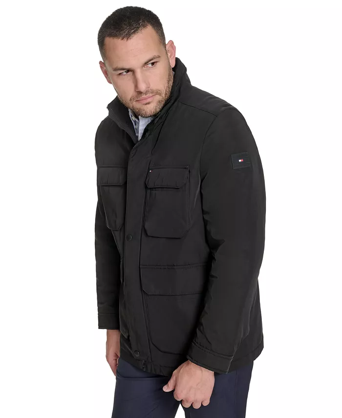 Men's Four Pocket Military-Inspired Field Jacket - thumbnail 10
