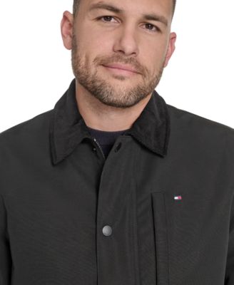 Men's Highland Barn Coat with Corduroy Collar