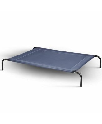 Large Dog Cat Bed Elevated Pet Cot Indoor Outdoor Camping Steel Frame Mat