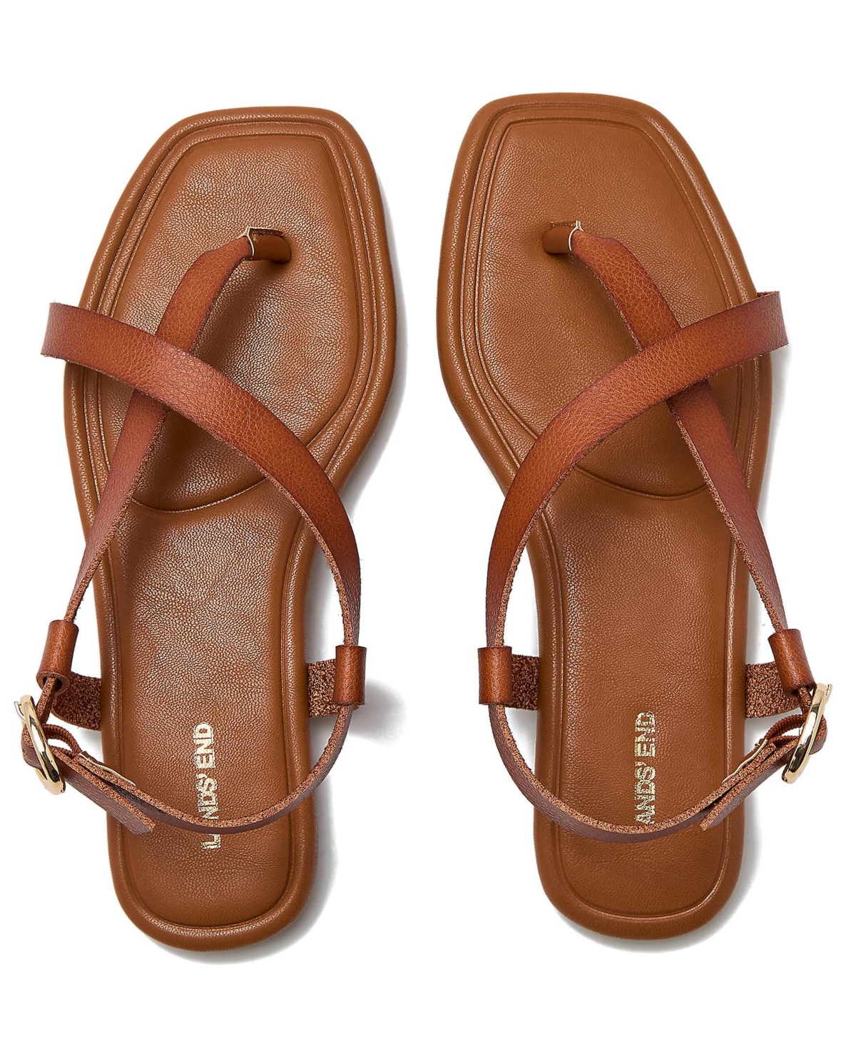 Lands' End Women's Essential Strappy Flat Sandals