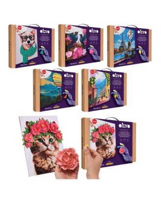 OKTO Air-Dry Clay 3D Painting Kit – Kit Hummingbirds (11.8 x 15.7 in)