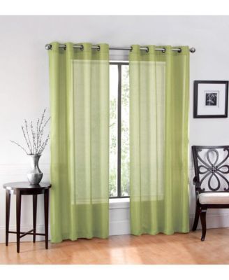 Ultra Luxurious Elegant Sheer Grommet Single Curtain Panel - 54 in. W x 84 in. L