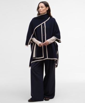 Women's River 3/4-Sleeve Cape Coat with Scarf