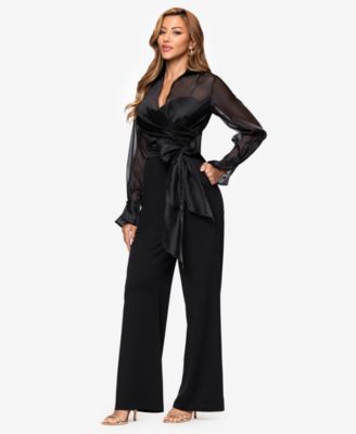 Women's V-Neck Long Sleeve Jumpsuit