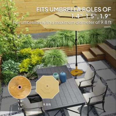 Patio Umbrella Base Outdoor Umbrella Base with Wheels,