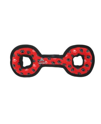 Medium Tug-O-War Red Paw 2 Pack, Durable Plush Squeaky Dog Toy