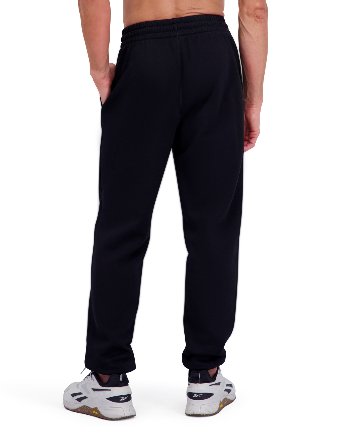Reebok Men's Regular Fit Fleece Joggers In Black