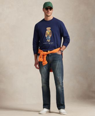 Men's Big & Tall Bear Print Long-Sleeve T-Shirt