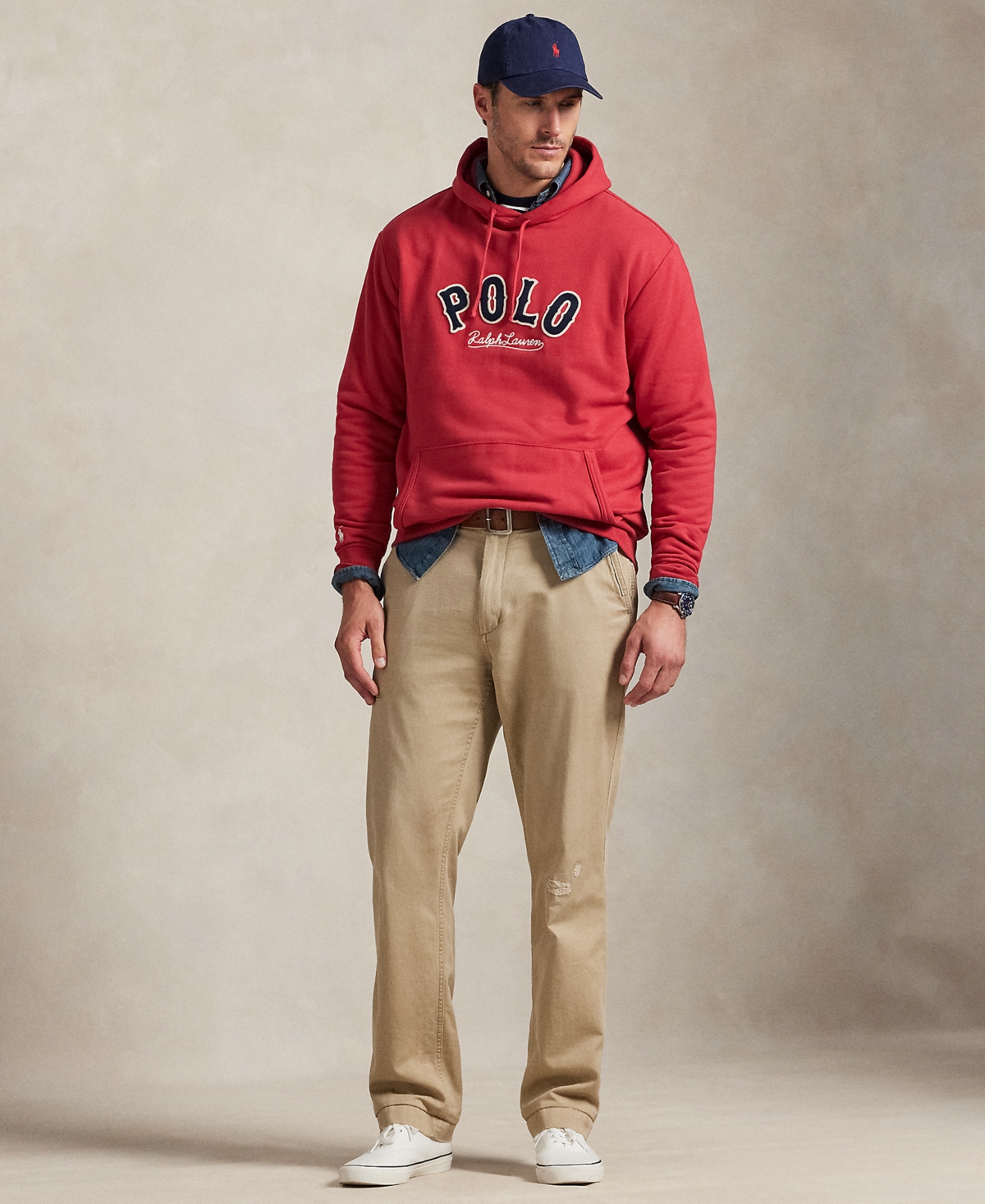 Polo Ralph Lauren Ralph Lauren The Rl Fleece Western-logo Hoodie In White