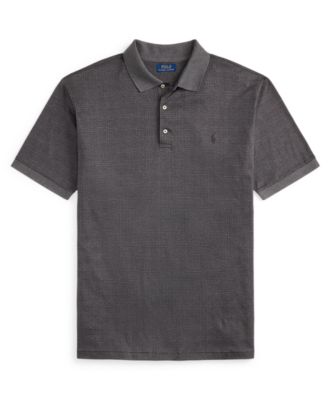 Men's Big & Tall Plaid Short Sleeves Polo Shirt