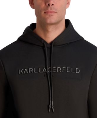 Men's Embossed Logo Detail Pull-On Hoodie