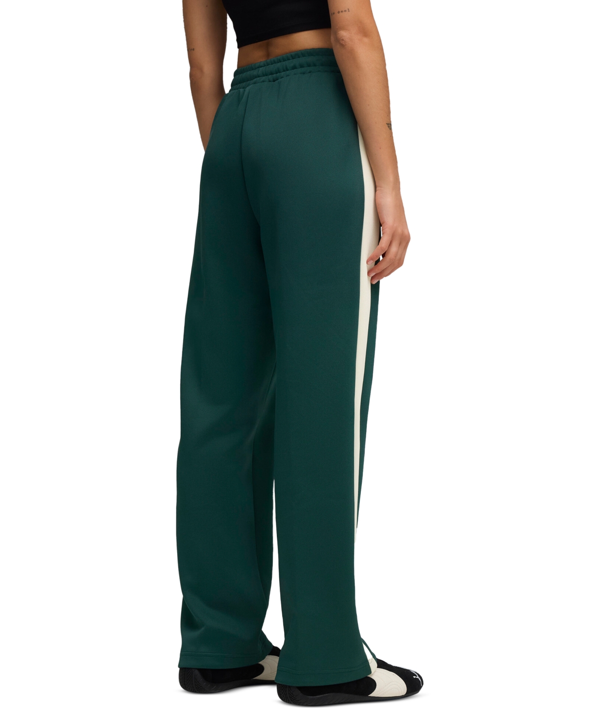 Puma Women's T7 Always On Straight-fit Track Pants In Green
